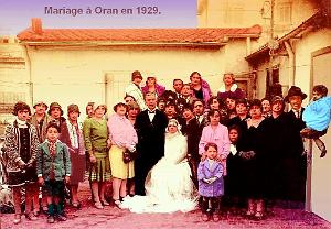 Oran - Mariage en 1929